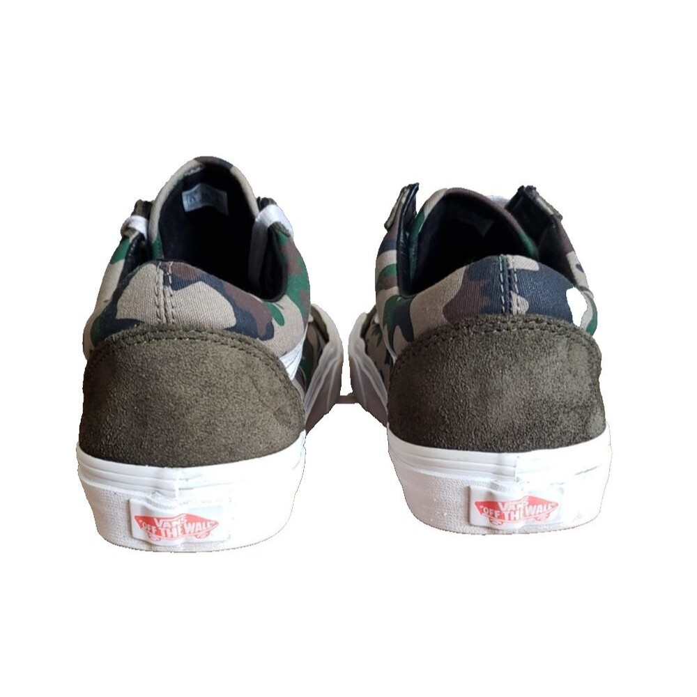 Vans Old Skool Camo Skate Shoes Men's Sz 7.5 Women's Sz 9 Sneakers Green 508731 - Picture 7 of 11